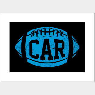 CAR Retro Football - Black Posters and Art